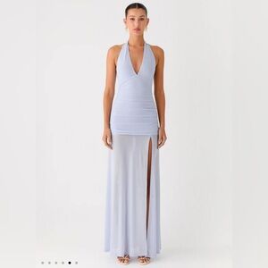 Halter Maxi Dress with Slit